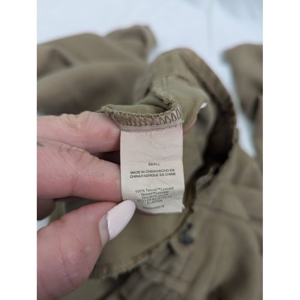 Thread Supply women's small brown chino style pants, wide leg high rise B11 - Picture 6 of 9